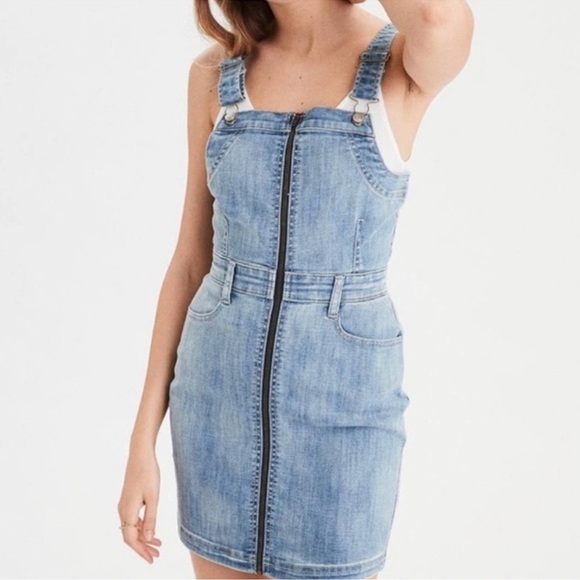 American Eagle Outfitters Dresses & Skirts - American eagle denim jumper size 0